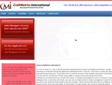 Tablet Screenshot of craftmetrics.com